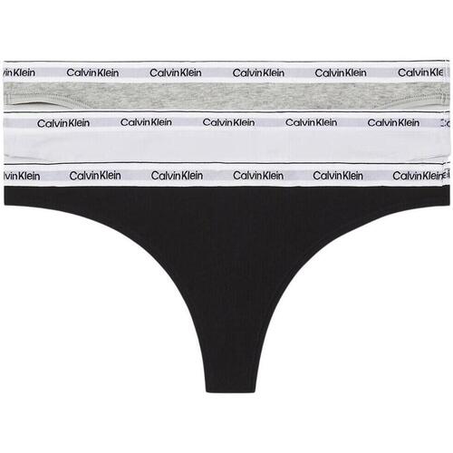 Calvin Klein Jeans - THONG 3PK Negro