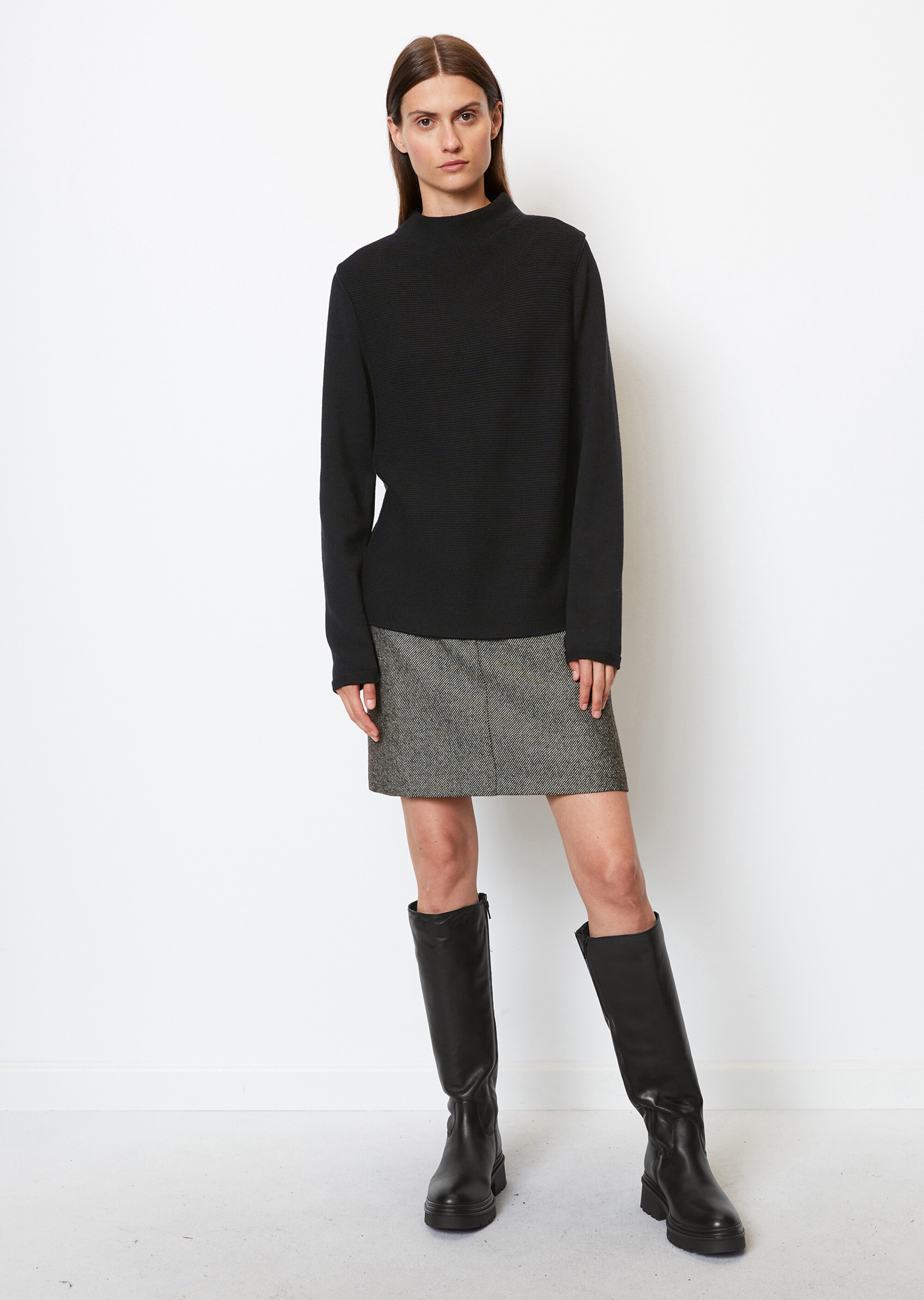 Strickpullover slim aus Organic Cotton