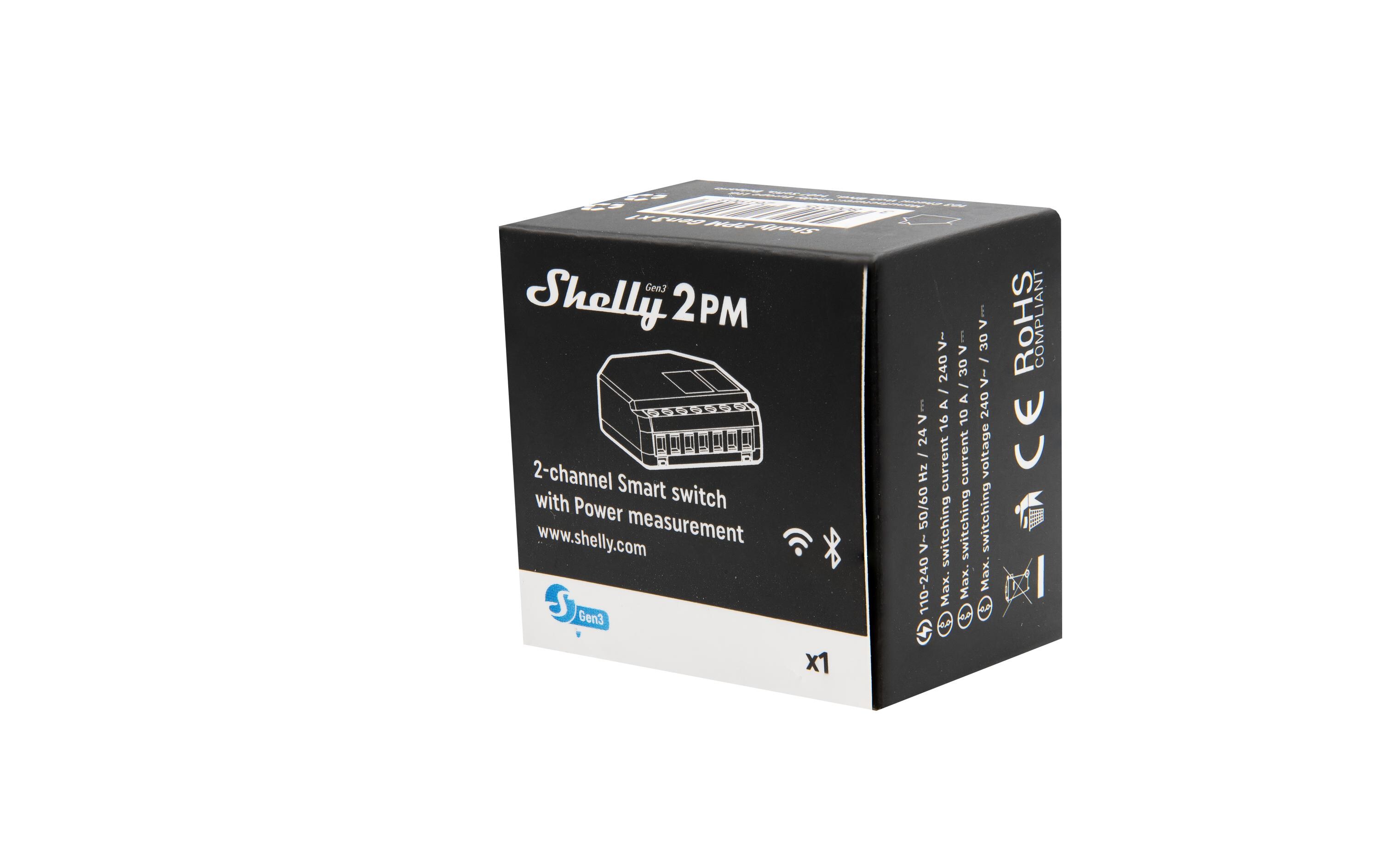 Smart Home Schalt-Messaktor 2PM Gen3 x 2WLAN 2-Kanal Schaltaktor