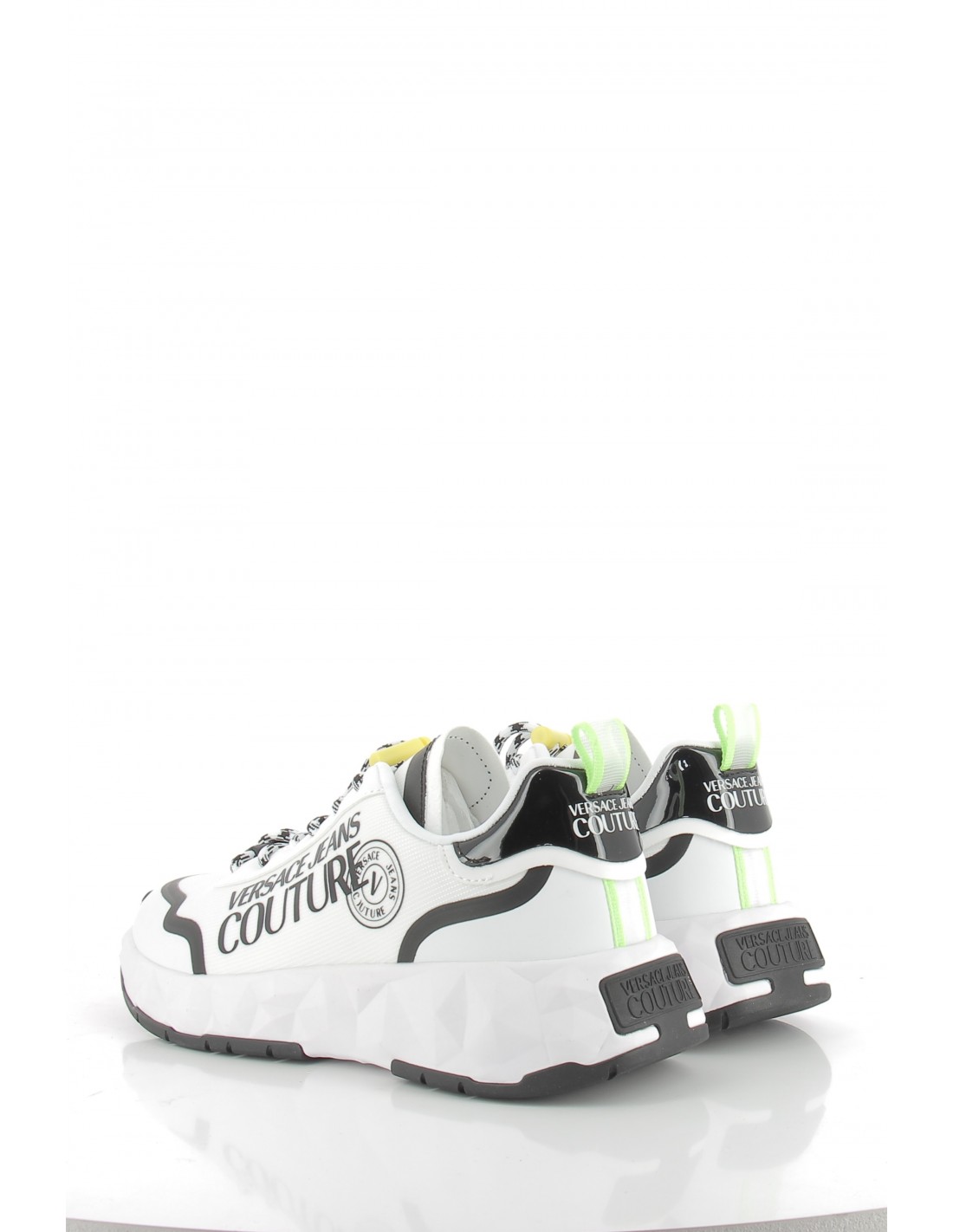 versace Baskets de ville homme atom blanc/noir