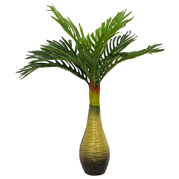 vidaXL Planta de Palmeira Artificial 9 Folhas 70 cm Verde - 405982470