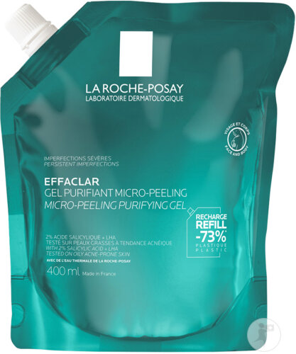 La Roche-Posay Effaclar Gel Purifiant Micro-Peeling Eco Recharge 400ml