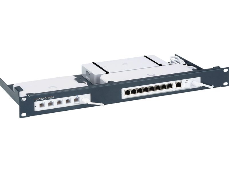 Rackmount IT Rackmount Kit RM-UB-T8 Ubiquiti UCG / UXG & USW-Flex 2.5 8