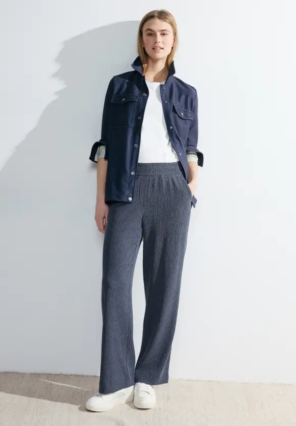 Loose Fit Hose - casual denim blue