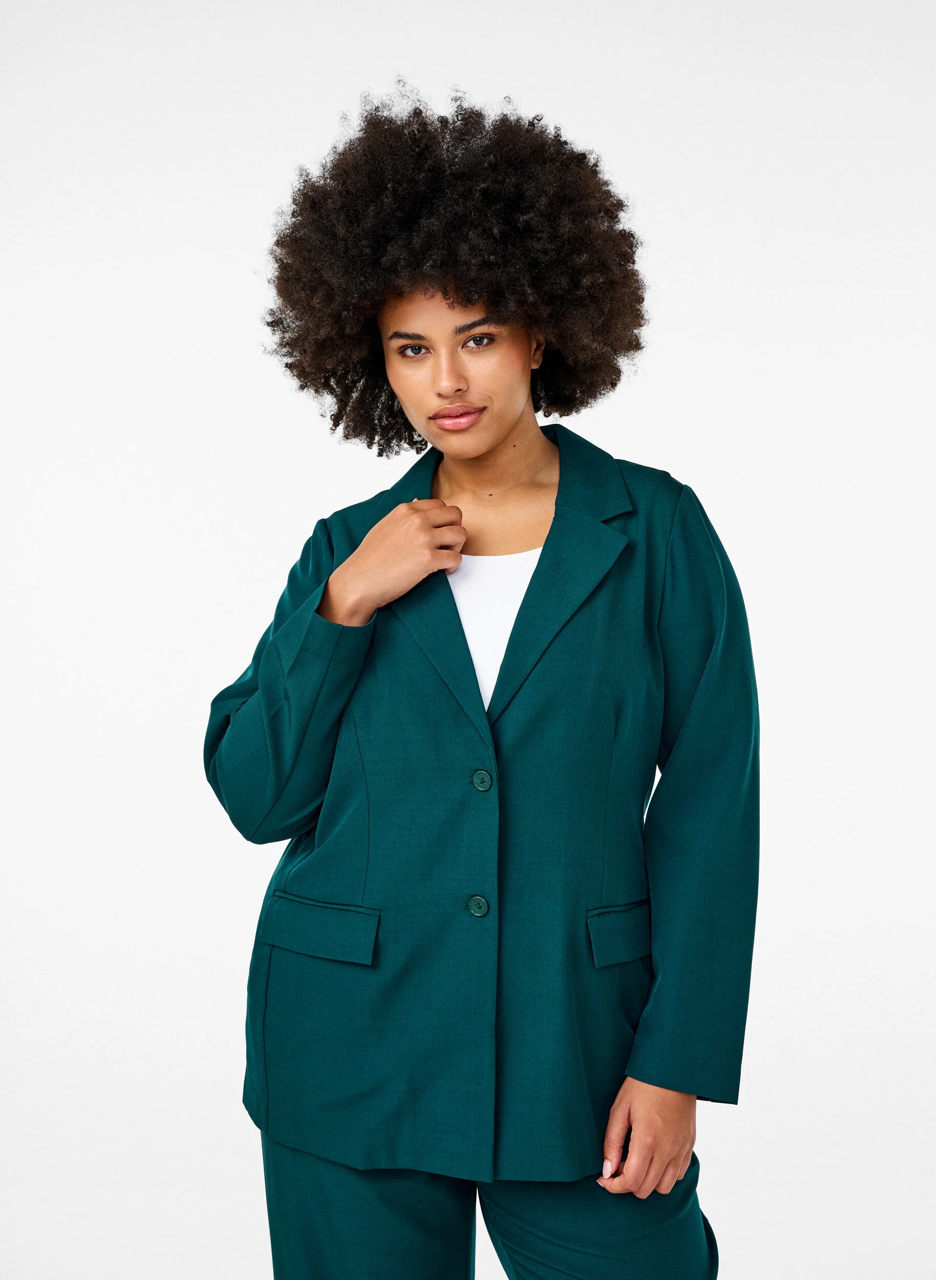 FLASH - Blazer med lommer og slids