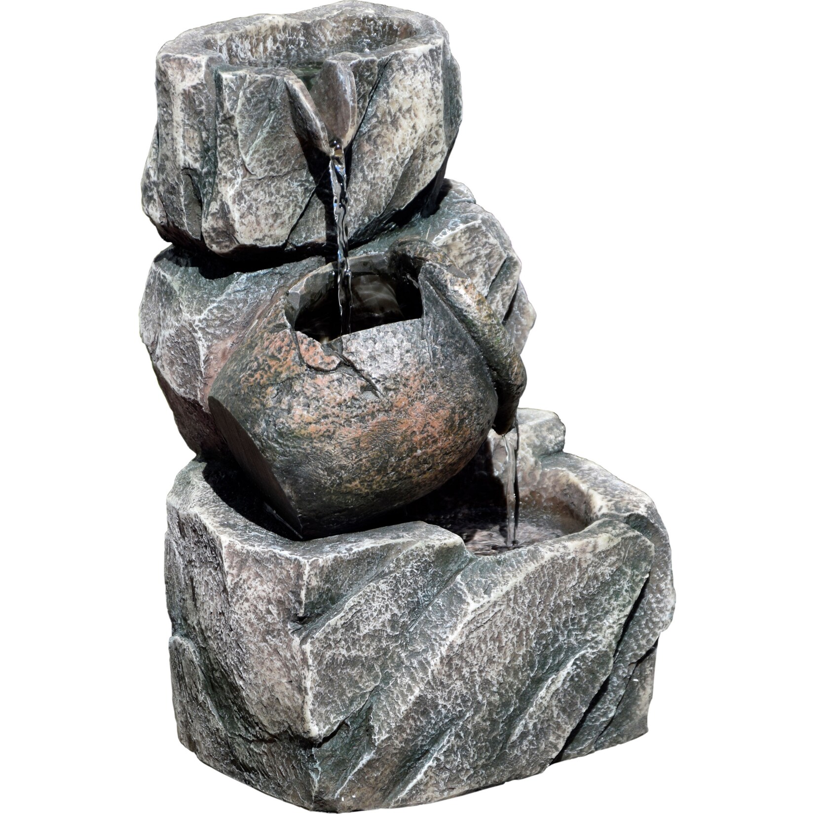Dobar 96400e Design-Gartenbrunnen mit Amphore
