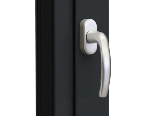 ARON Ternum aluminium raam RAL 7016 antracietgrijs, 2-vleugelig (kiep-draai) met vaste tussenstijl, 1500x700 mm, DIN links; DIN rechts