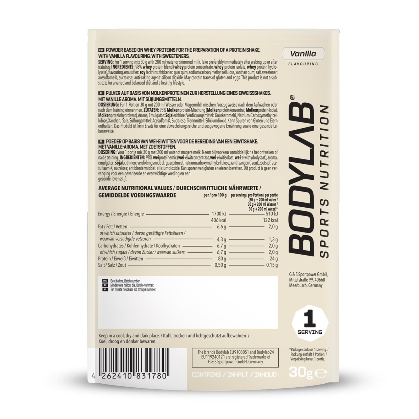 Whey Protein Probe - 30g - Vanilla
