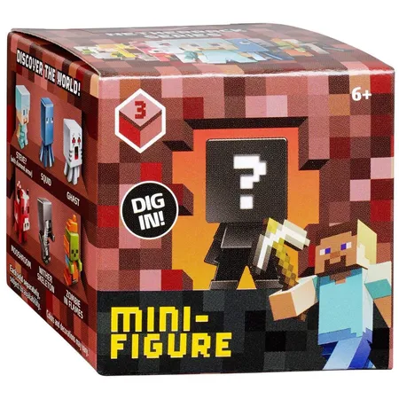 Mattel Minecraft Minifigur zum Sammeln, sortiert