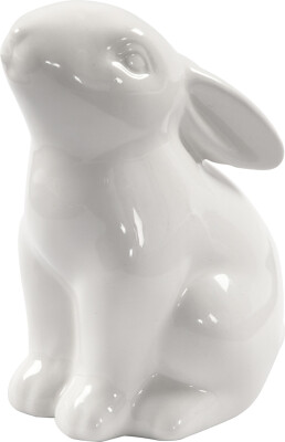 Hare - H 9 CM - Ø 5,5 CM - Hvid - 12 Stk