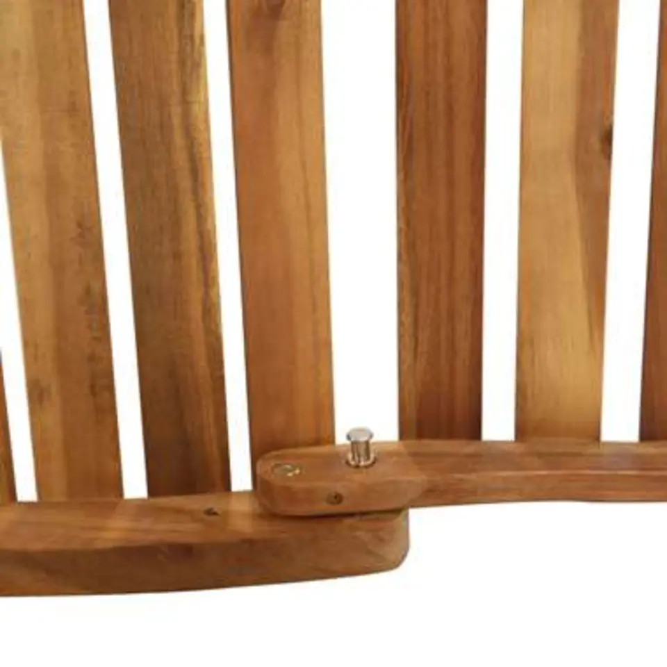 vidaXL - Ligstoel - Grijs - Hout