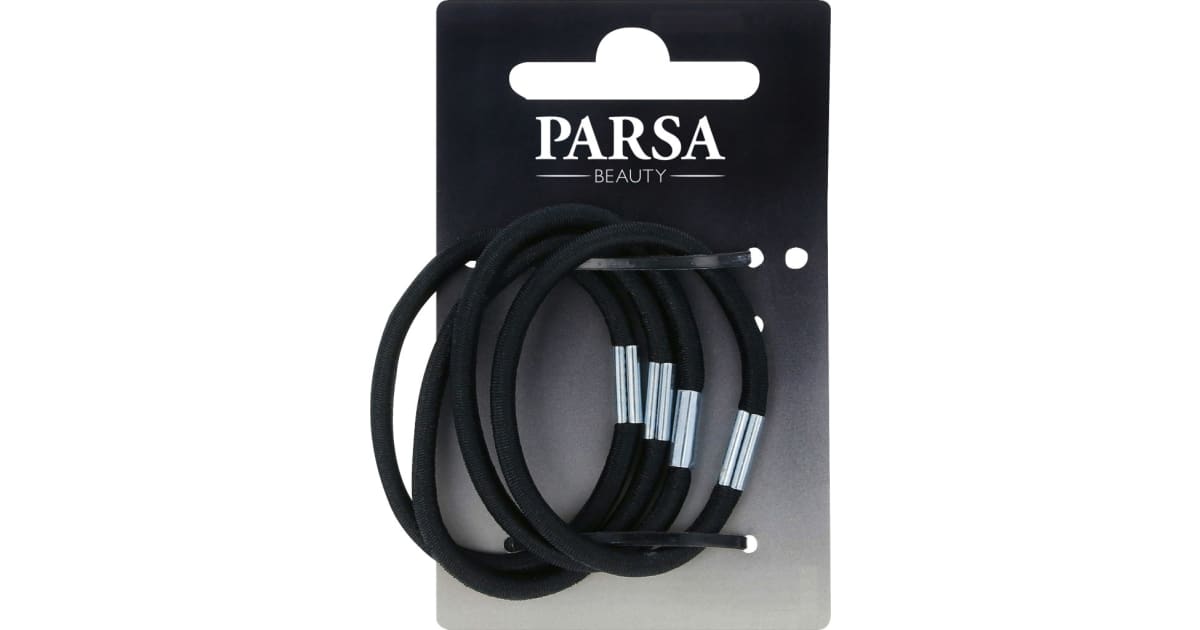 PARSA Zopfhalter schwarz 4er-Packung