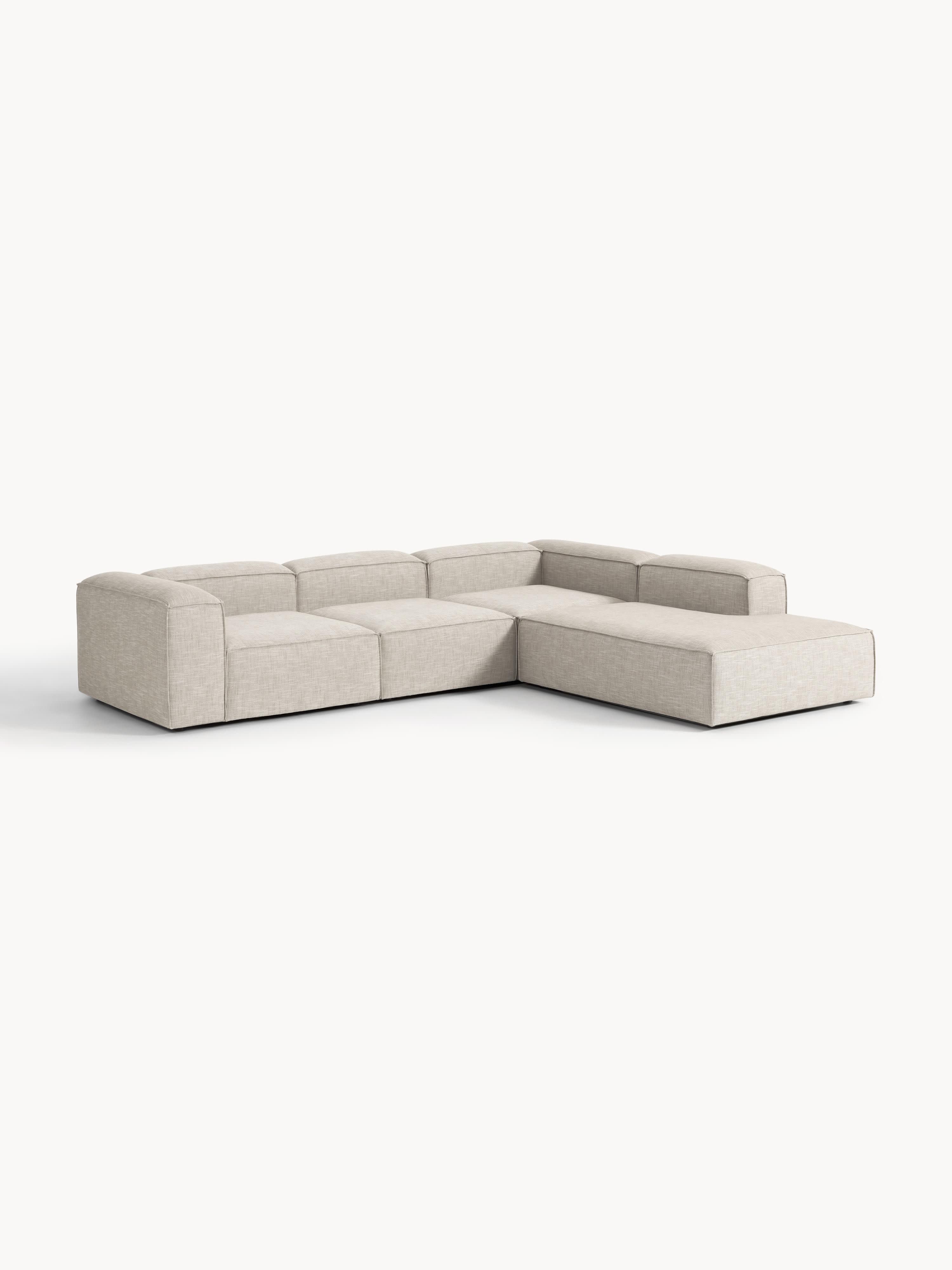 XL modulaire hoekbank Lennon van linnenmix (4-zits)