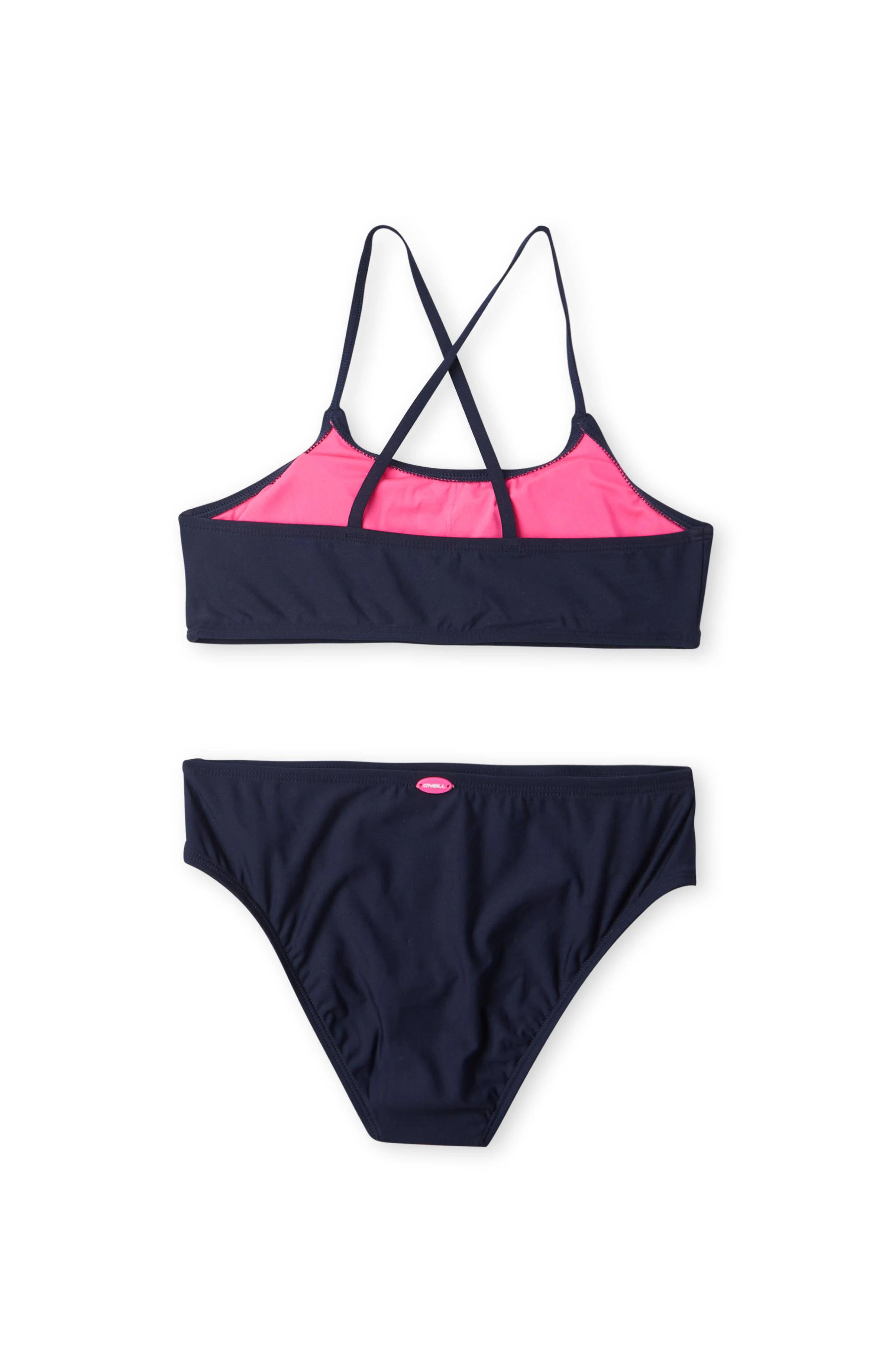 O'Neill crop bikini Essentials donkerblauw/roze