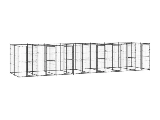 Chenil extérieur cage enclos 880 x 220 x 180 cm 02_0000384
