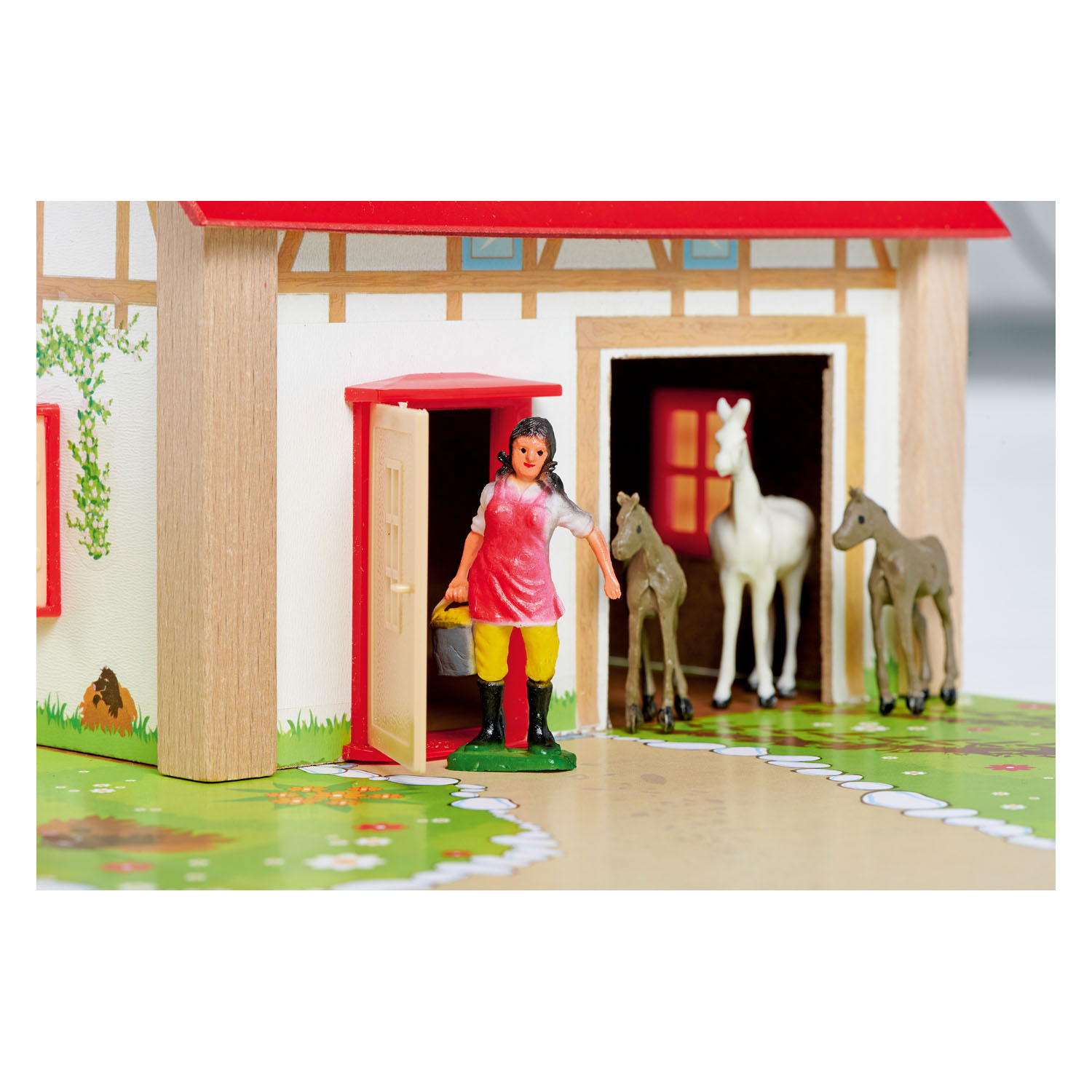 Eichhorn Houten Boerderij met Accessoires, 20dlg.