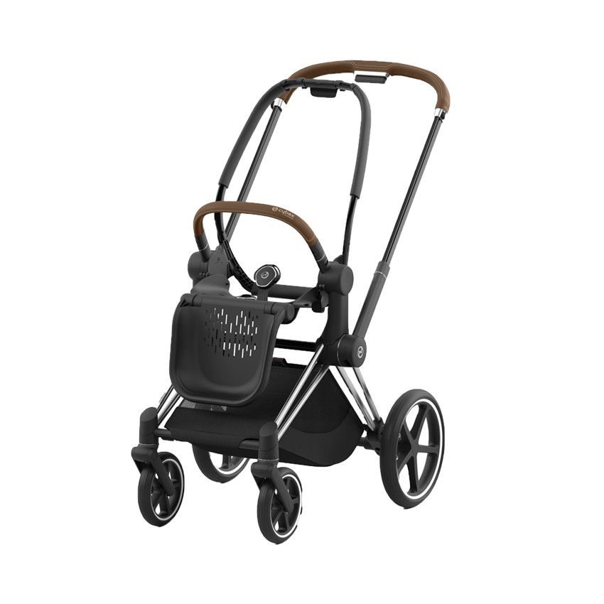 Châssis poussette Priam Chrome - Marron - Ecru