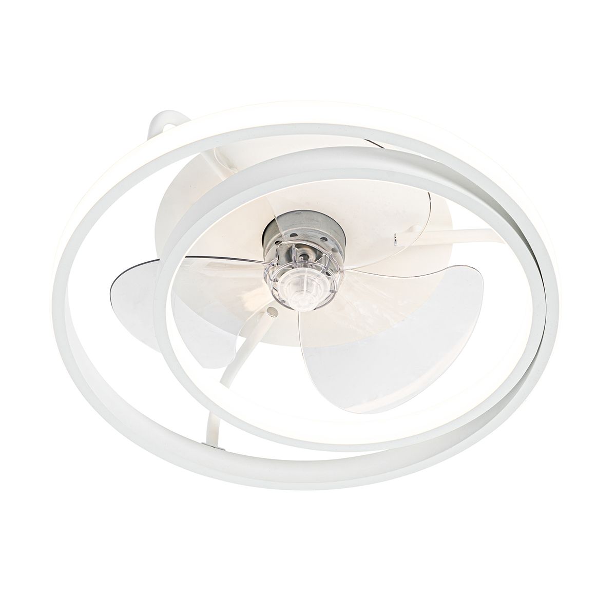 Plafondventilator wit 46.5cm incl. LED met afstandsbediening - Kees