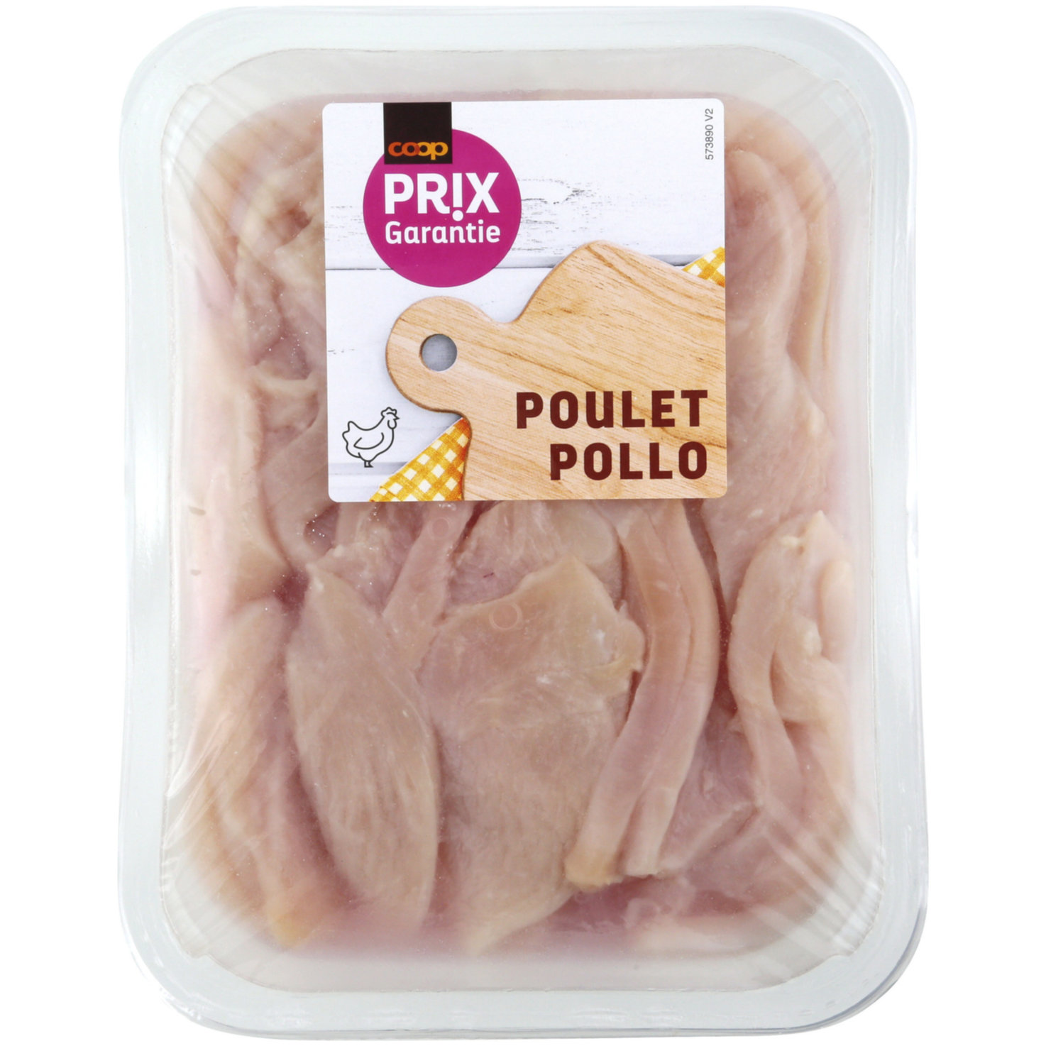 Prix Garantie Poulet Geschnetzeltes ca. 450g