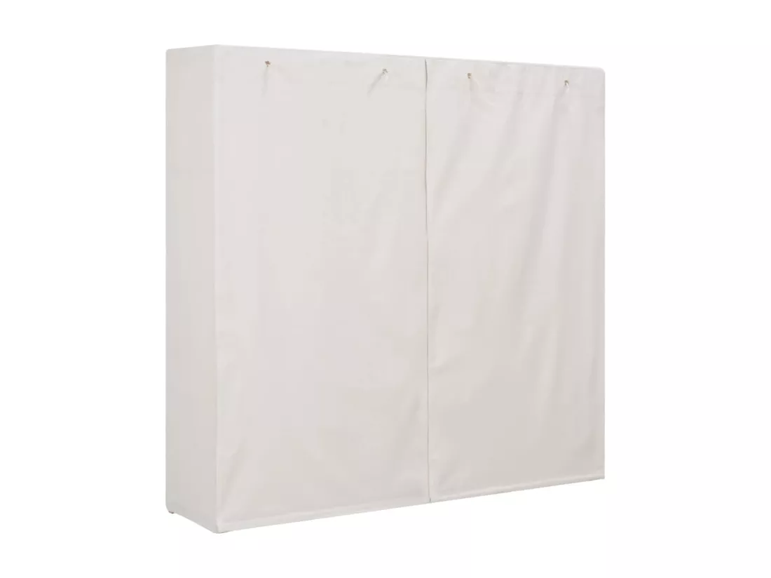 Garde-robe Blanc 173x40x170 Tissu