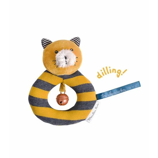 Les Moustaches anneau-hochet    de               Moulin Roty