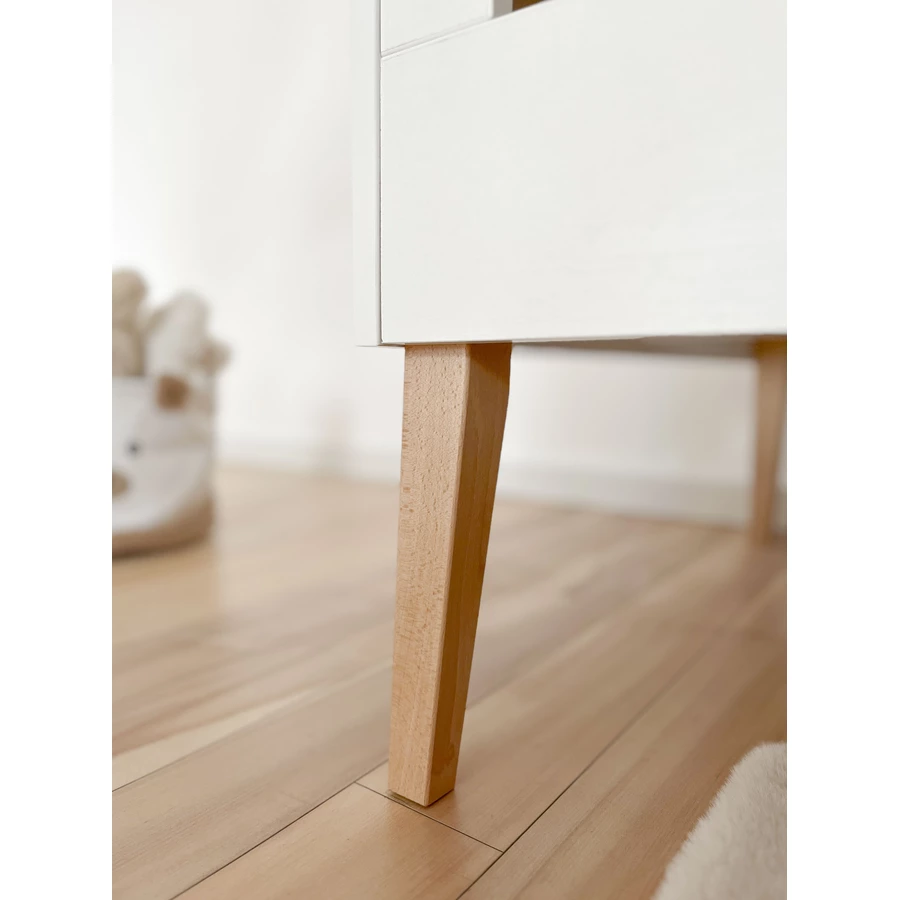 urra Massivbett Buche Tim weißnatur 70 x 140 cm