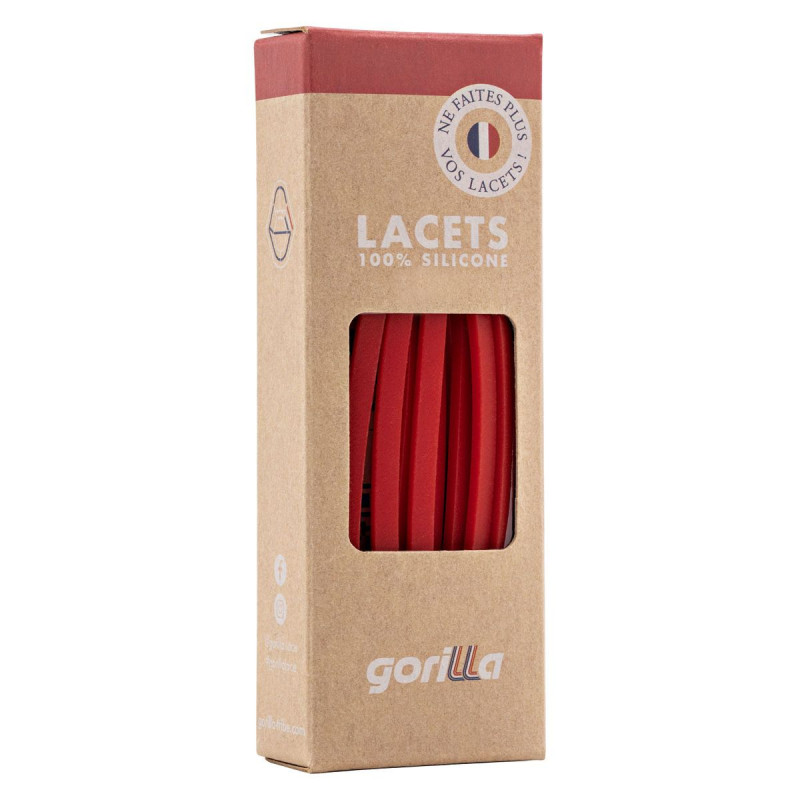 Gorilla Gorilla Lacets Fins Fraise