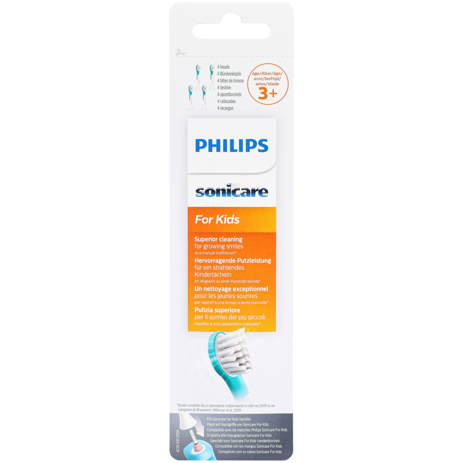 Philips Sonicare for Kids, 4er Pack HX6034/33