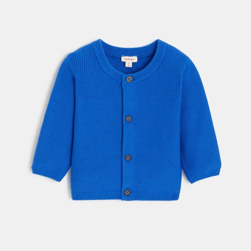 Cardigan bébé en tricot bleu Catimini Bleu