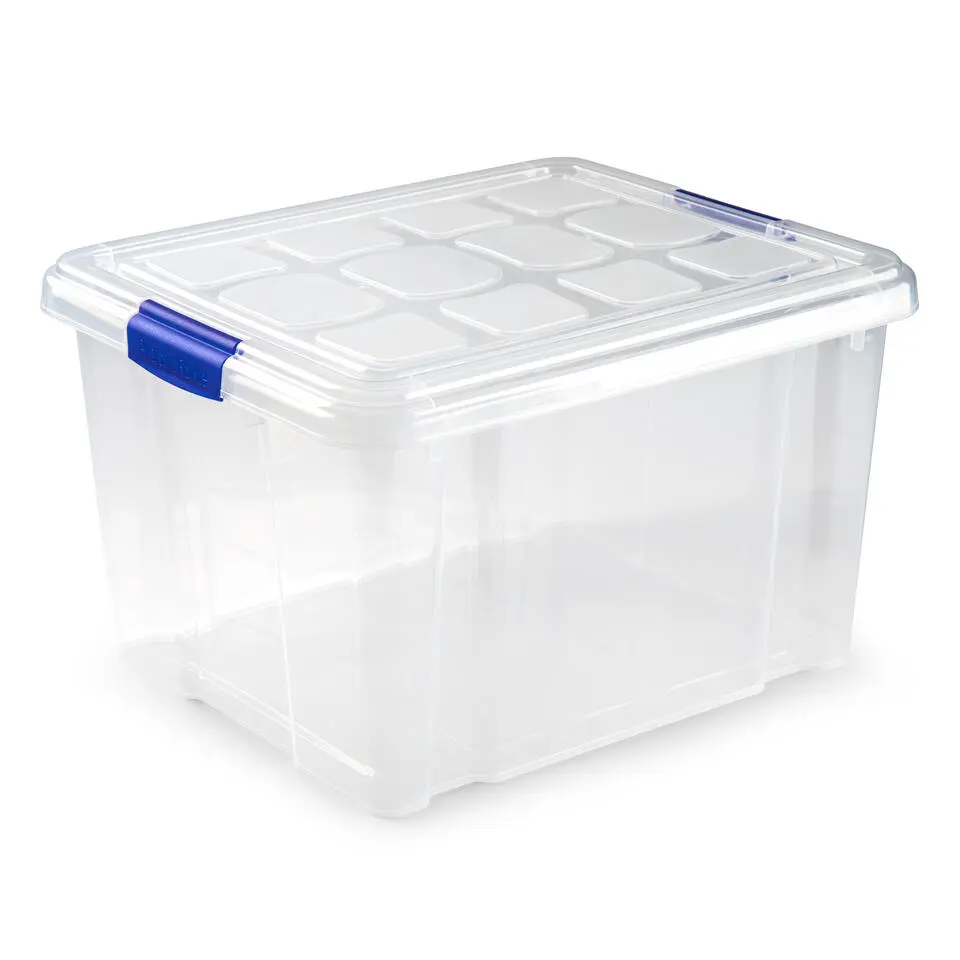 Plasticforte Opslagbakken - met deksel - 25L - 42 x 36 x 25 cm