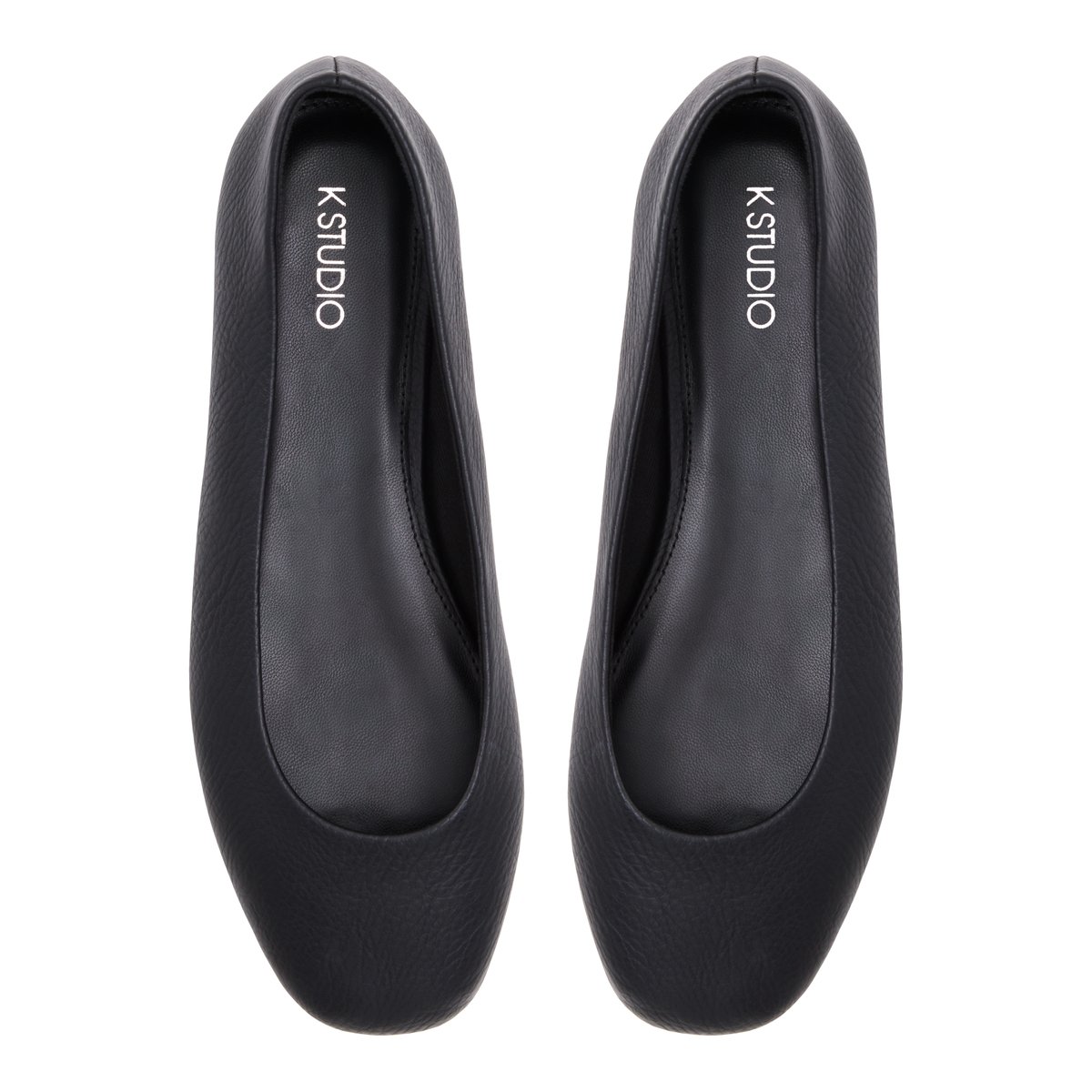 K STUDIO-Talagyn-Ballerine - Talon plat - Noir