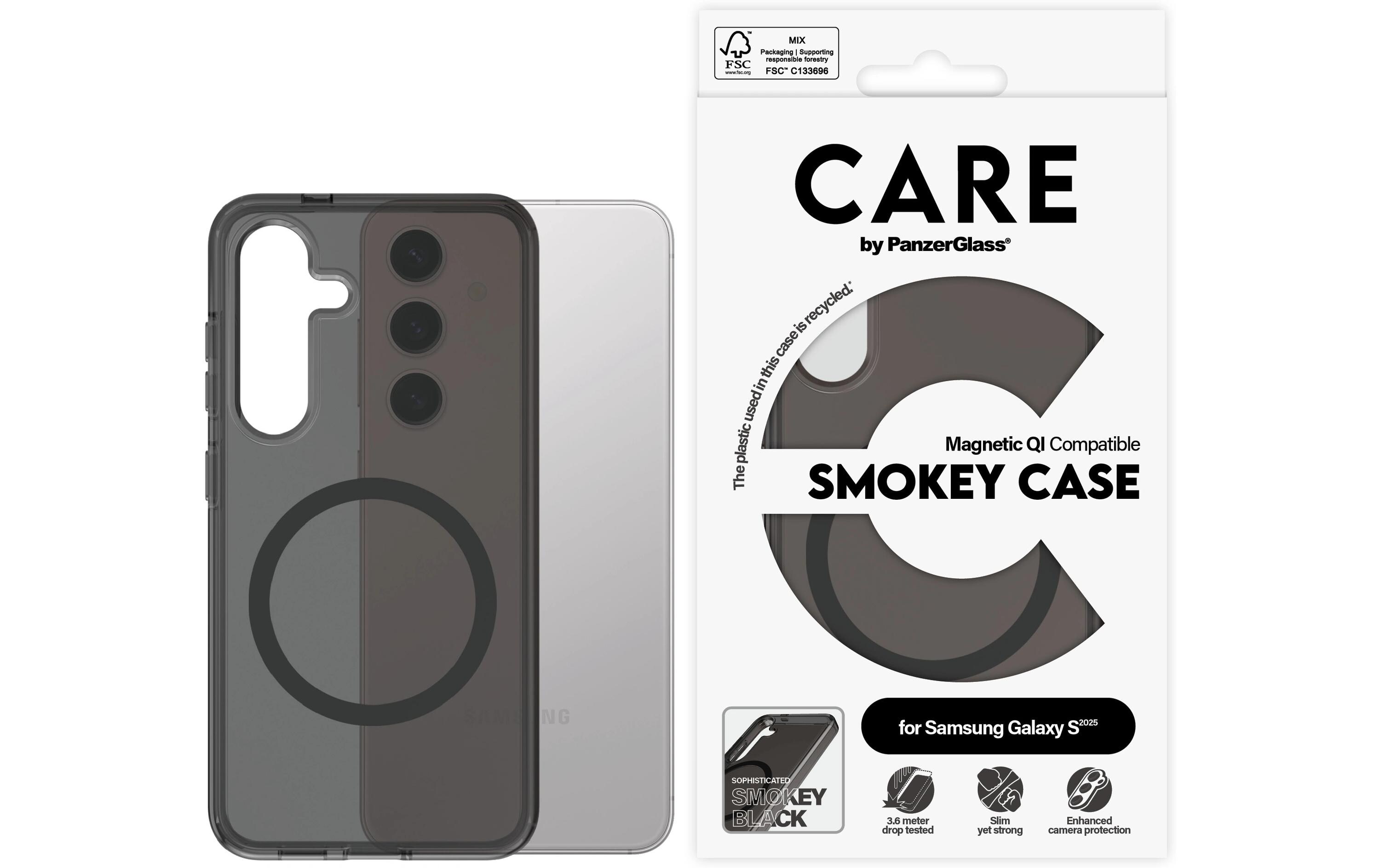 Back Cover Flagship Galaxy S25 SmokeyQi-kompatible Schutzhülle für das Samsung Galaxy S25