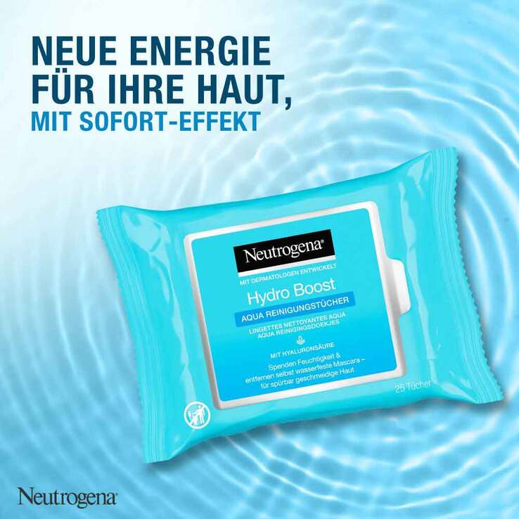 Neutrogena Hydro Boost Aqua Reinigungstücher, 25 St