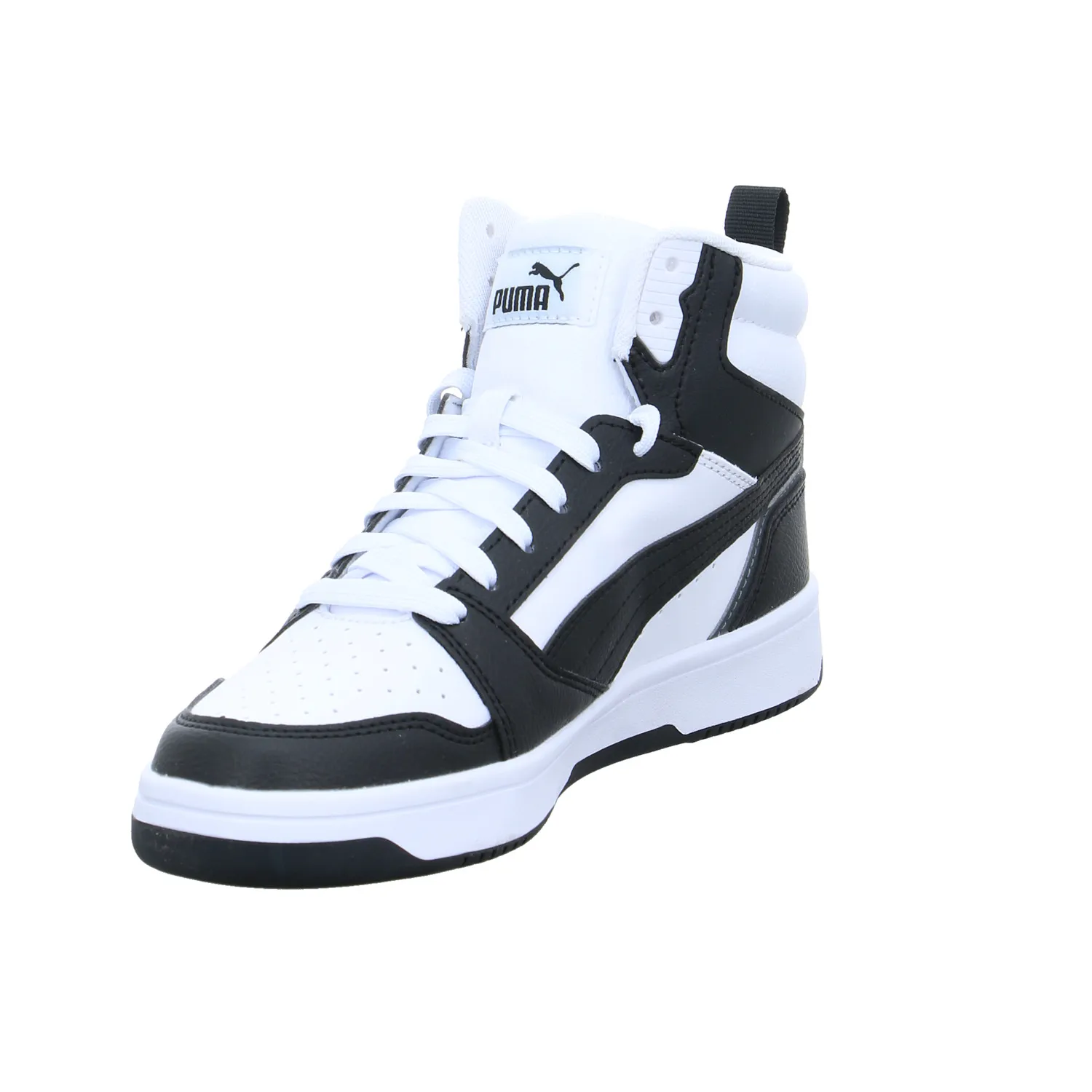 PUMA Kinder Sportschuh Weiss Lederimitat
