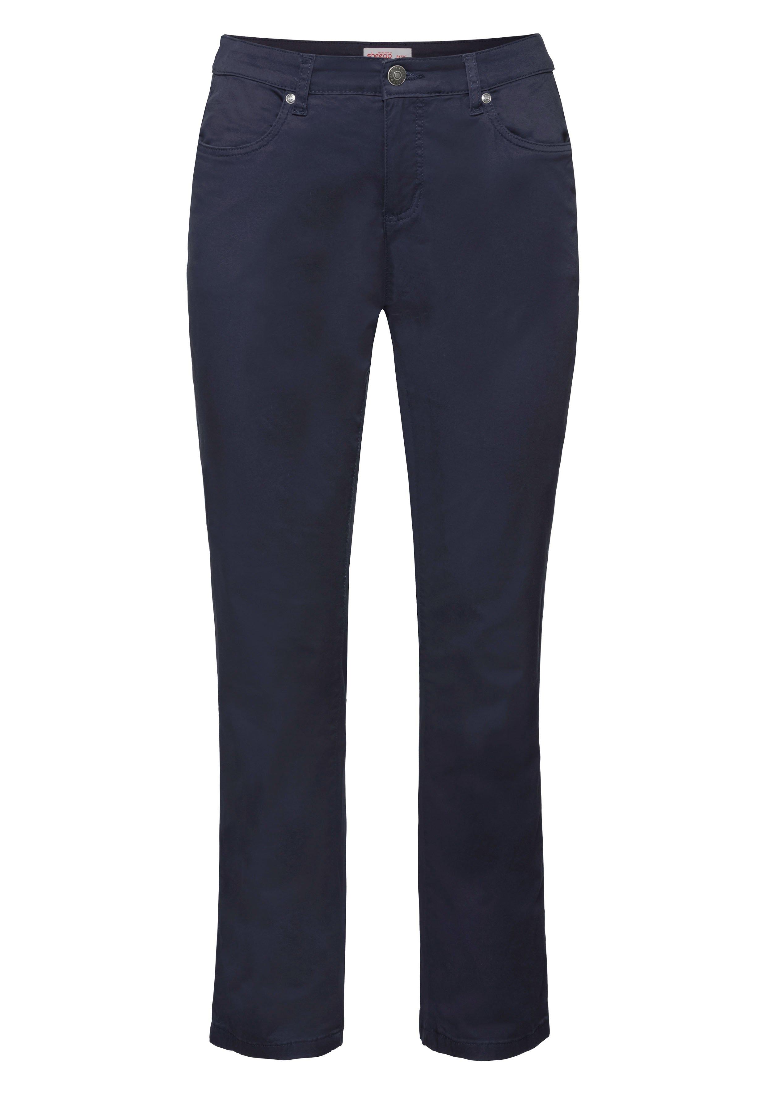 Gerade Hose aus Baumwoll-Twill