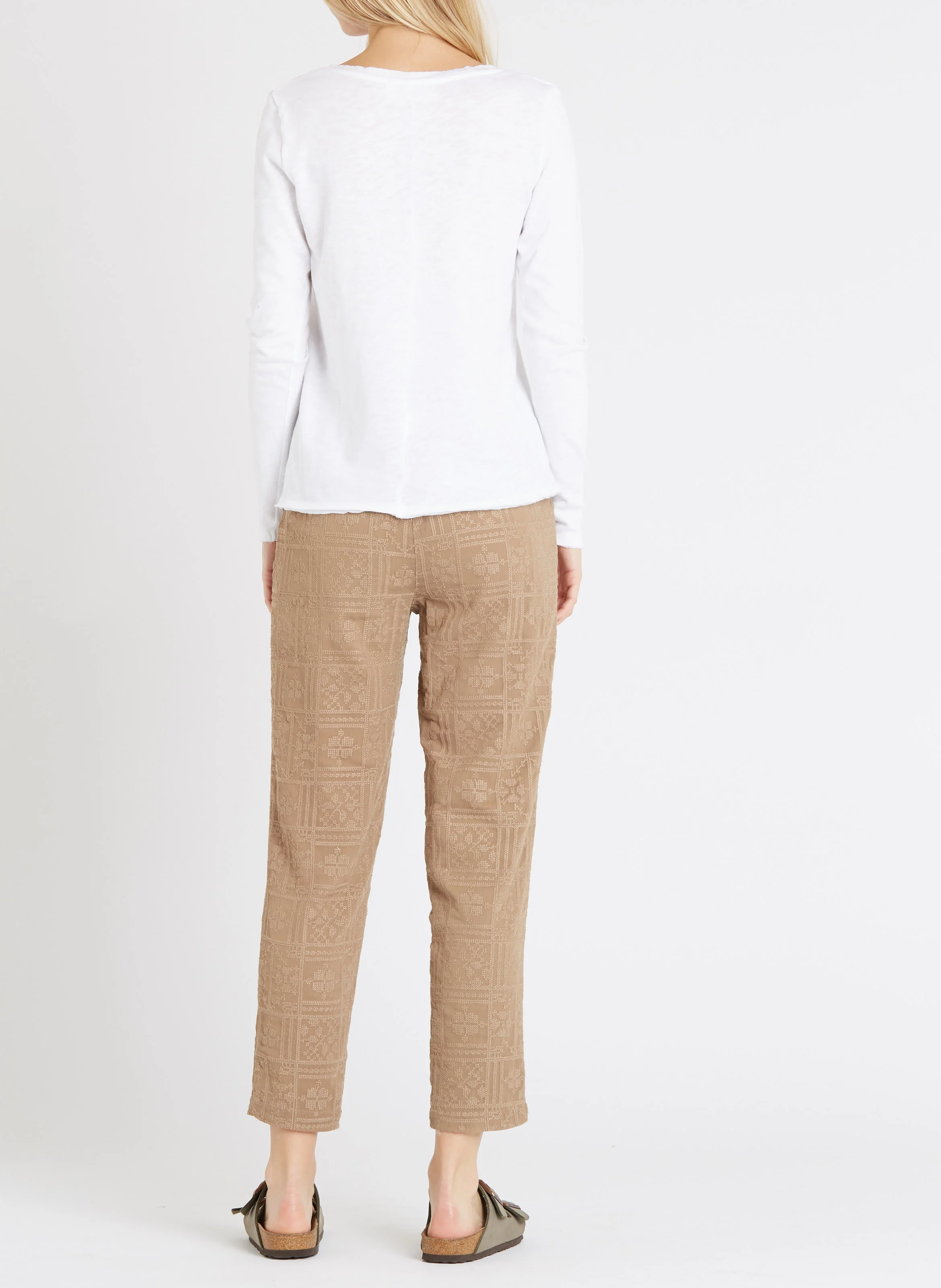 SONOMA - Tee-shirt col V en coton | Blanc