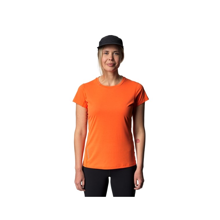 Houdini Pace Air Tee Women Sunset Orange