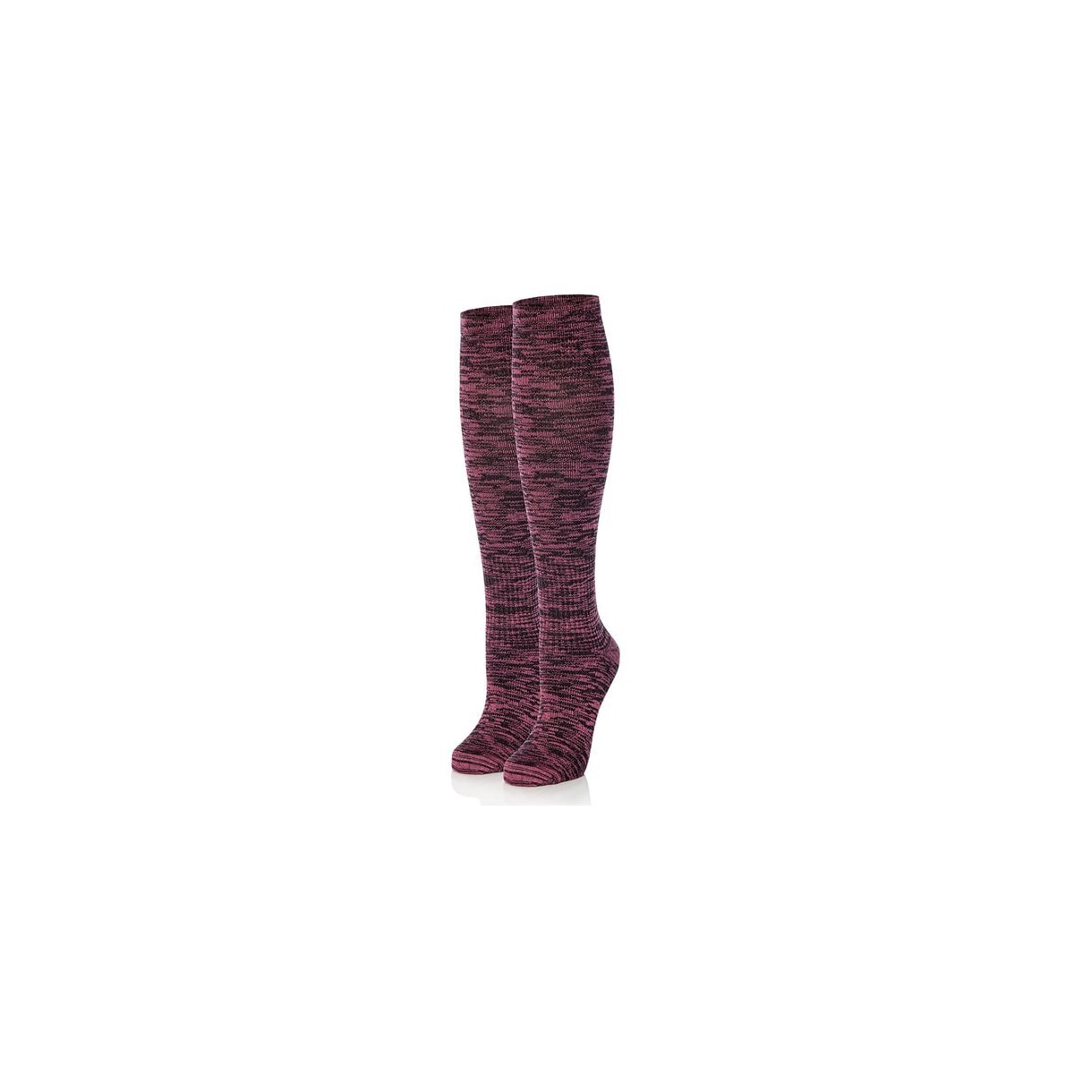 Nuddy støttesokker str 36-40 - Cerise Melange