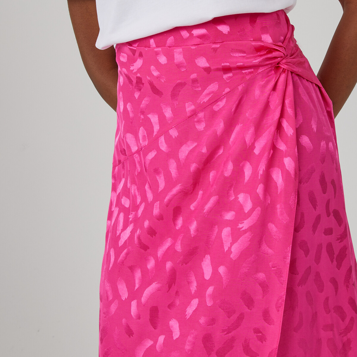 COLEÇÕES LA REDOUTE<br>Lange rok met strikeffect, in jacquard