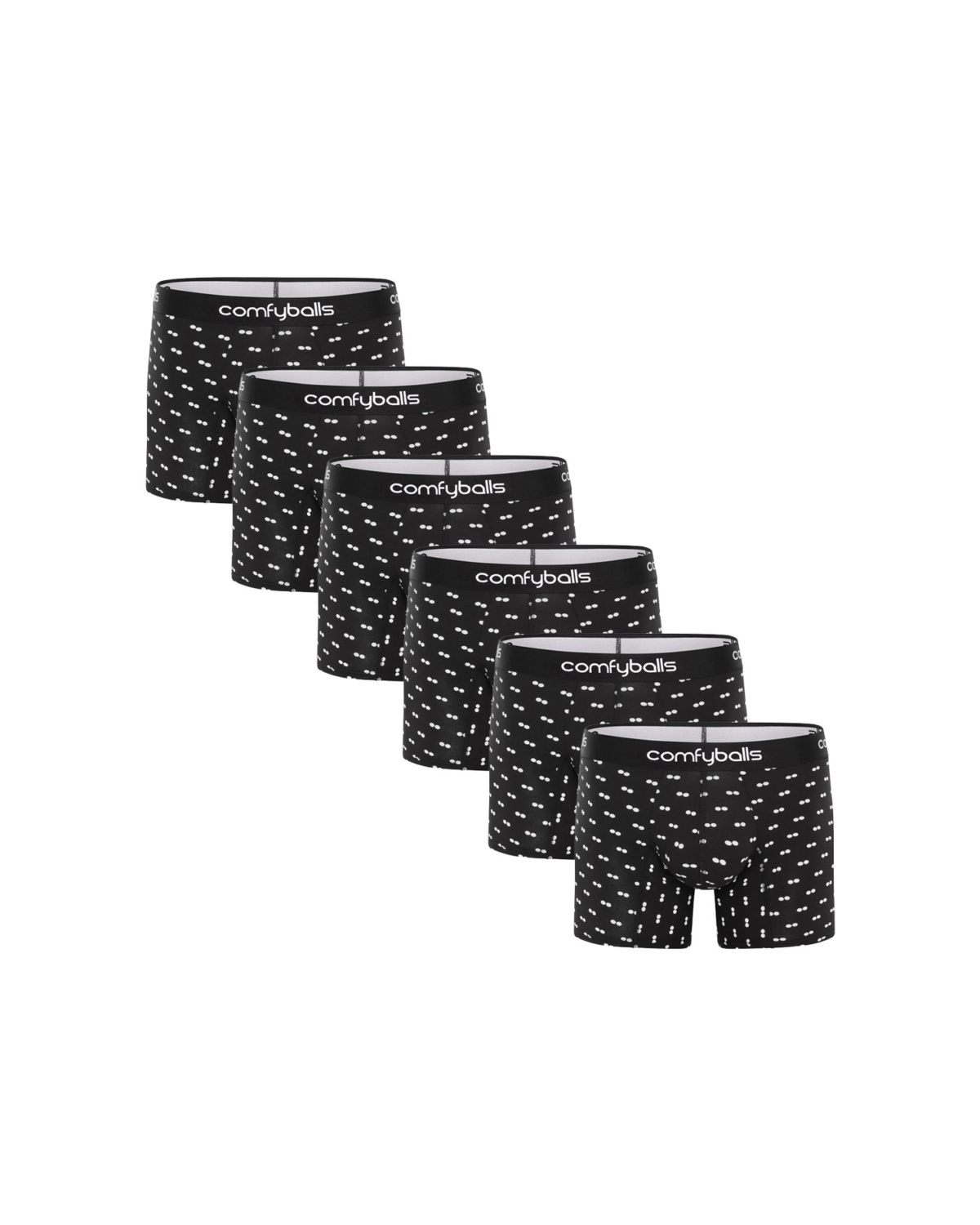 Comfyballs Black White Balls Cotton (6 stk)