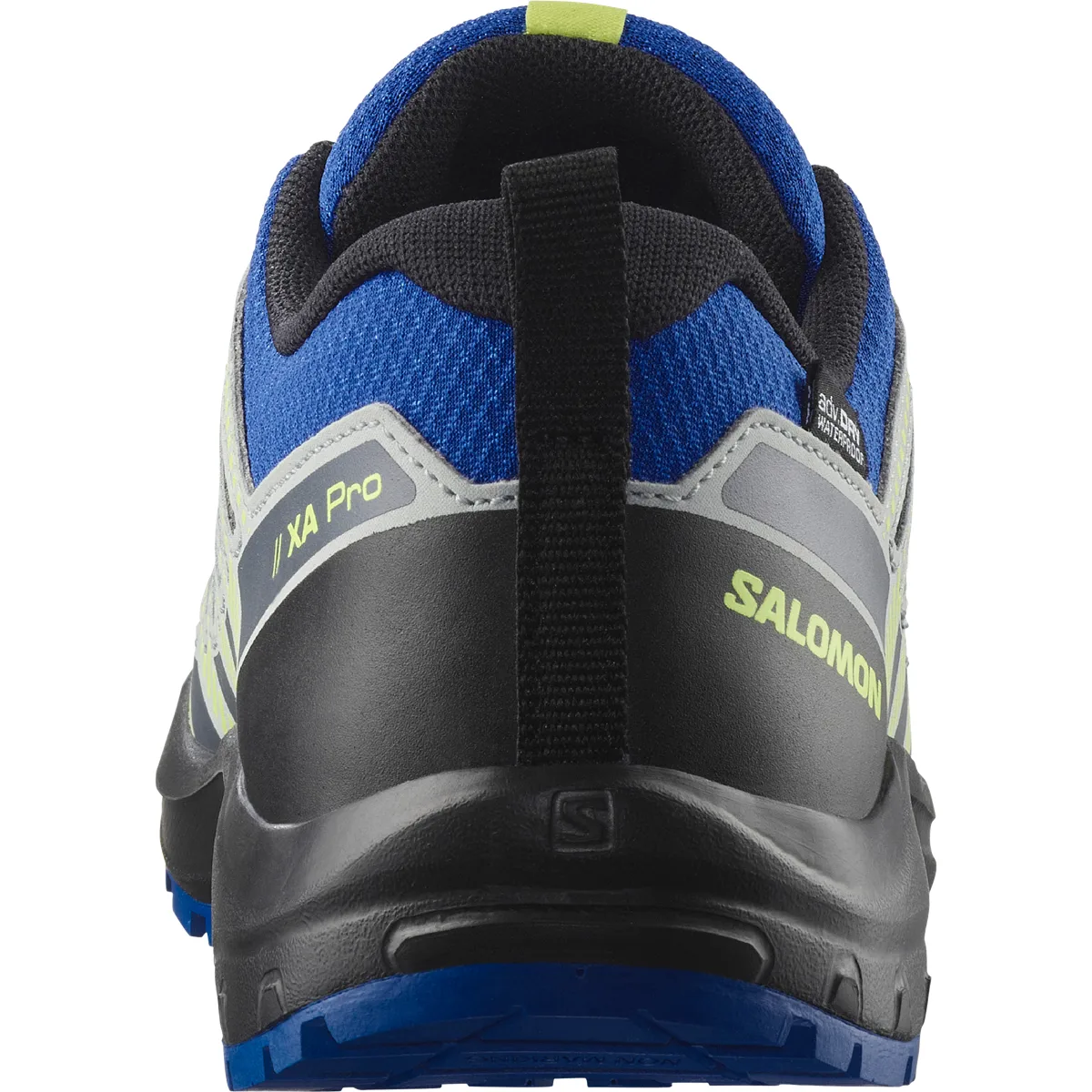 Salomon Kids' XA Pro V8 Waterproof Nautical Blue/black/sharp Green
