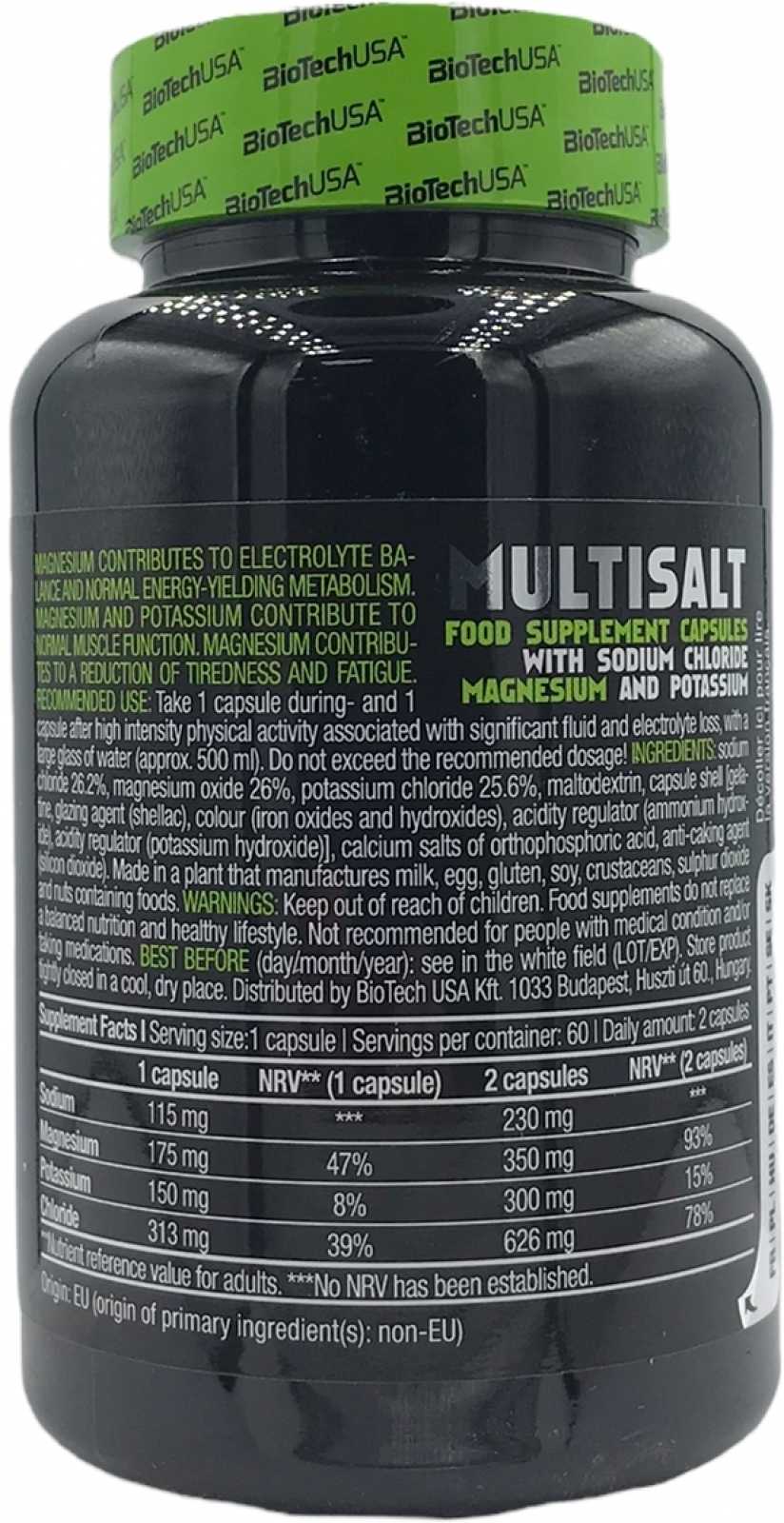 Biotech USA MultiSalt 60 cápsulas