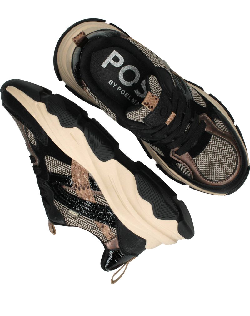 POSH by Poelman Sneakers Zwart Dames