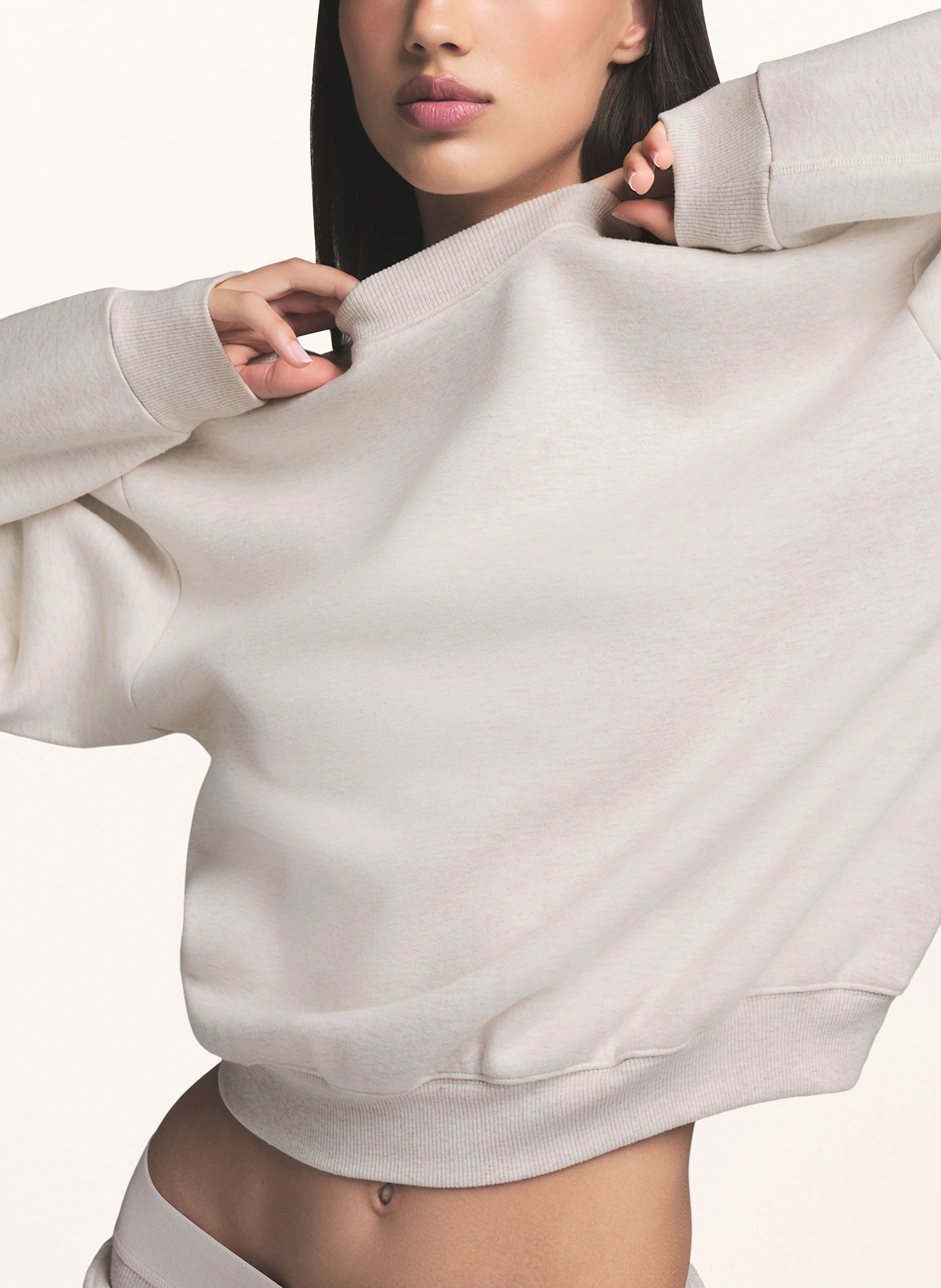 SKIMS Lounge-Sweatshirt COTTON FLEECE
