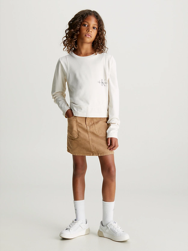 Camisa de lona de corte justo, estilo operário