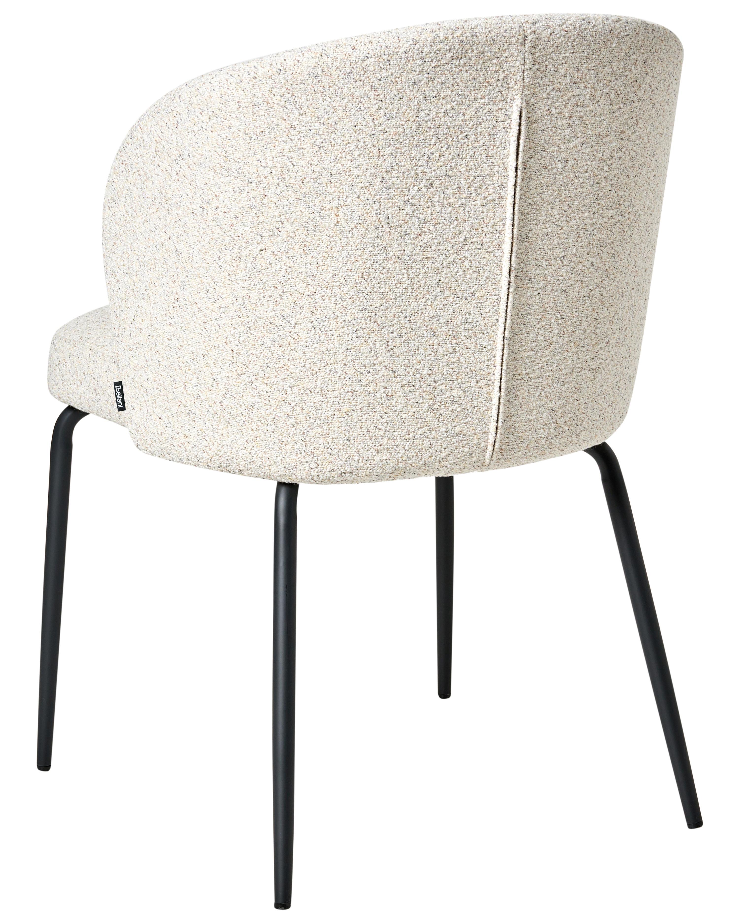 Set van 2 eetkamerstoelen ZANA Bouclé Lichtbeige