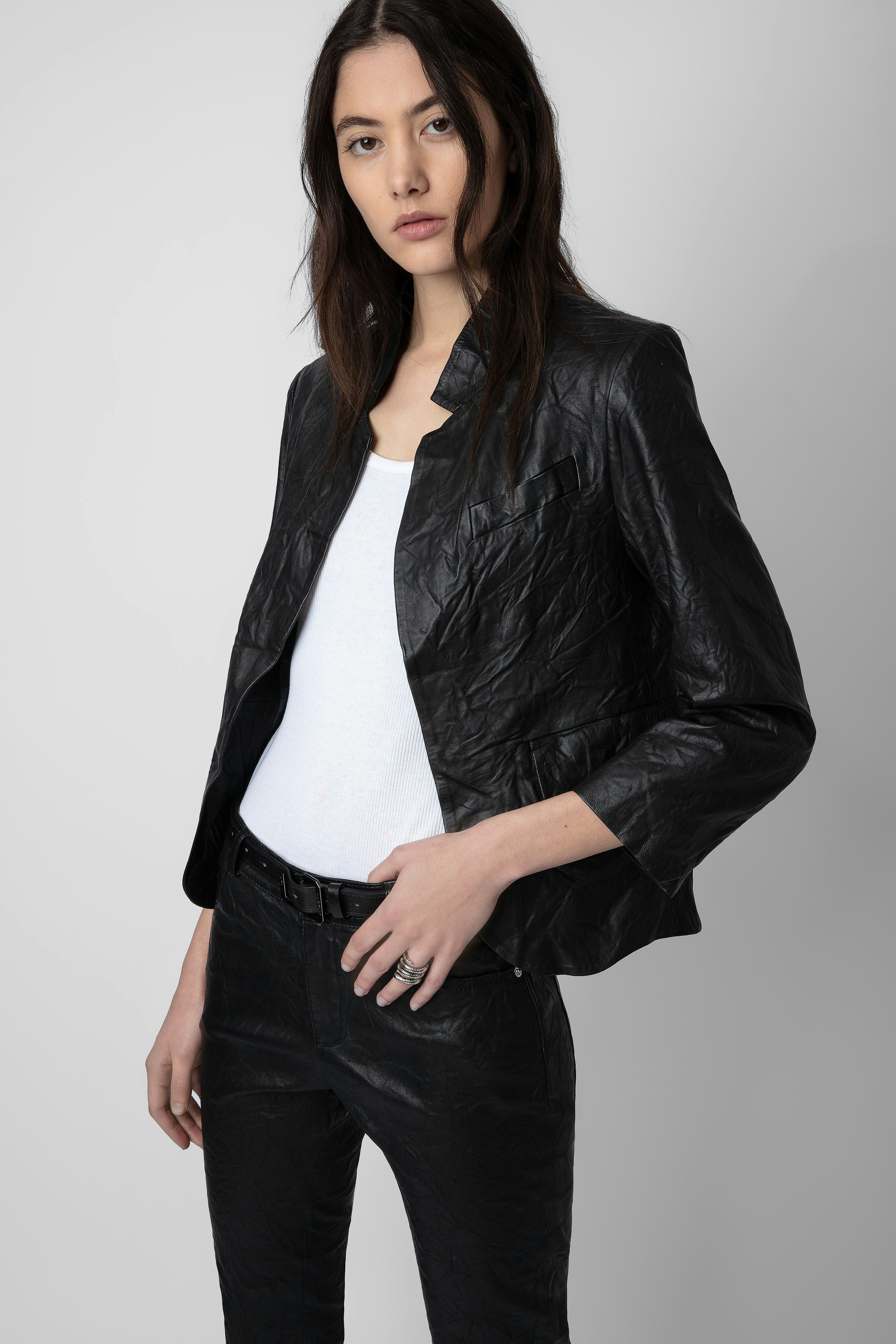 Blazer Verys Cuir Froissé