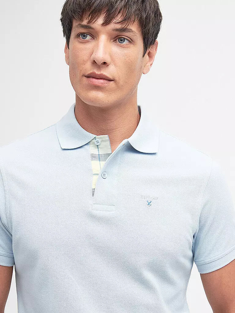 BARBOUR Poloshirt Regular Fit hellblau