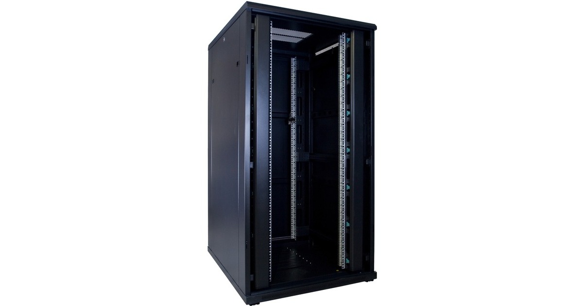 DSI32U serverkast met glazen deur - DS8032 server rack  (Zwart, 800 x 1000 x 1600mm)