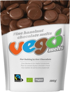 Vego Melts Fine Hazelnut Chocolate, 180 g